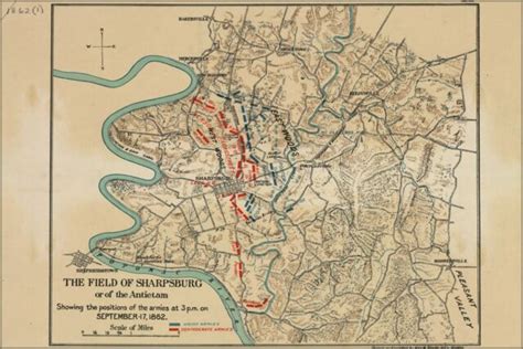 Poster Many Sizes Map Of Battle Field Of Sharpsburg Antietam 1862 Ebay