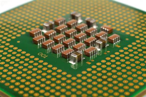 Central Processing Unit Stock Photo Image Of Green Micro 56562490