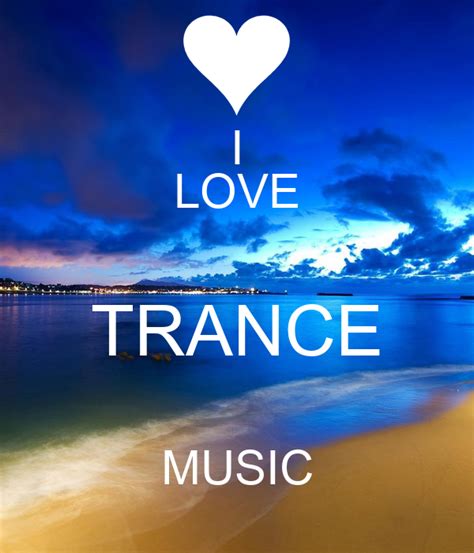 I LOVE TRANCE MUSIC Poster | guden | Keep Calm-o-Matic