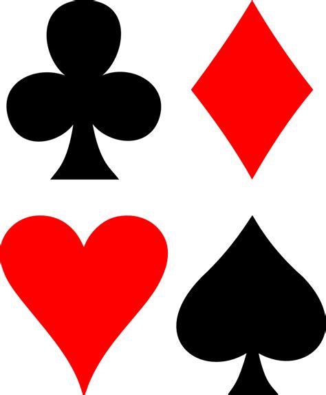 Playing Card Suit Symbols Png Png Svg Clip Art For Web Download Clip