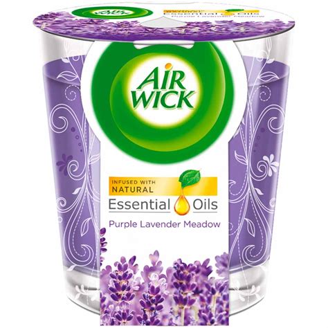 Air Wick Essential Oils Infusion Candle Purple Lavender Meadow Wilko