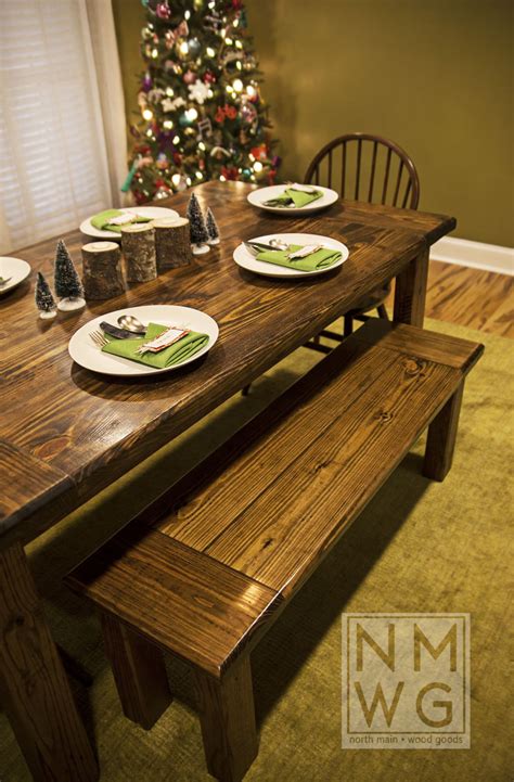 This Is A Pine Farmhouse Table Stained With Minwax Dark Walnut Stain