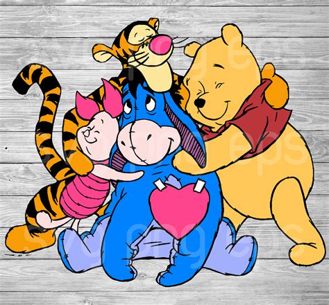 Winnie the Pooh Friends SVG, Cartoon Characters, Svg For Cricut , Svg
