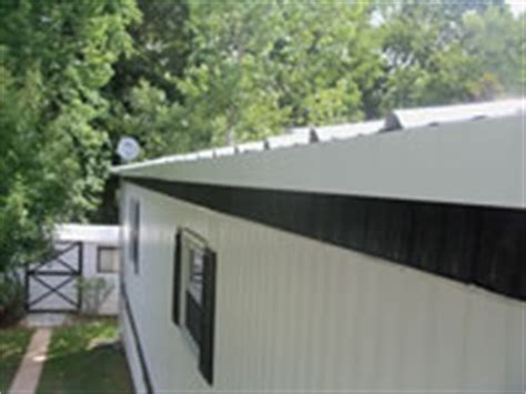 The home is white metal siding that i will paint gray. Metal Roof-Overs for Mobile Homes: Ike's Mobile Home ...