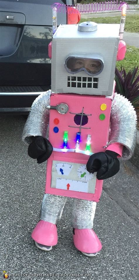 Robot costumes witch costumes diy costumes cosplay costumes creative costumes costume ideas funny couple halloween costumes best couples costumes costume halloween. Amazingly Adorable DIY Pink Robot Costume | Robot costumes, Homemade costumes for kids, Robot ...