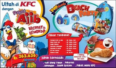 Jika bingung, berikut ini 7 daftar perlengkapan ulang tahun anak yang bisa kamu siapkan agar acara jadi lebih seru dan berjalan lancar. Update! Harga Menu Paket Ultah KFC Terbaru 2021 untuk Anak ...