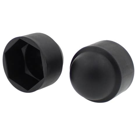 M10 Plastic Domed Nut Protector Cover Caps Black From 10p