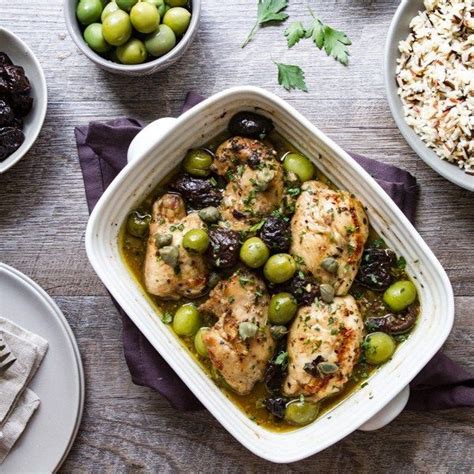 Made with boneless, skinless chicken thighs and baked at 375 for 30. Chicken Marbella with Boneless Thighs | Chicken marbella ...