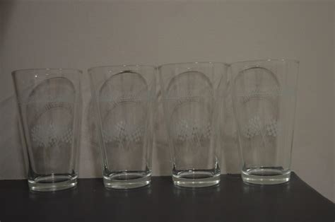 High Banks Etched Drinking Glasses Belleville High Banks