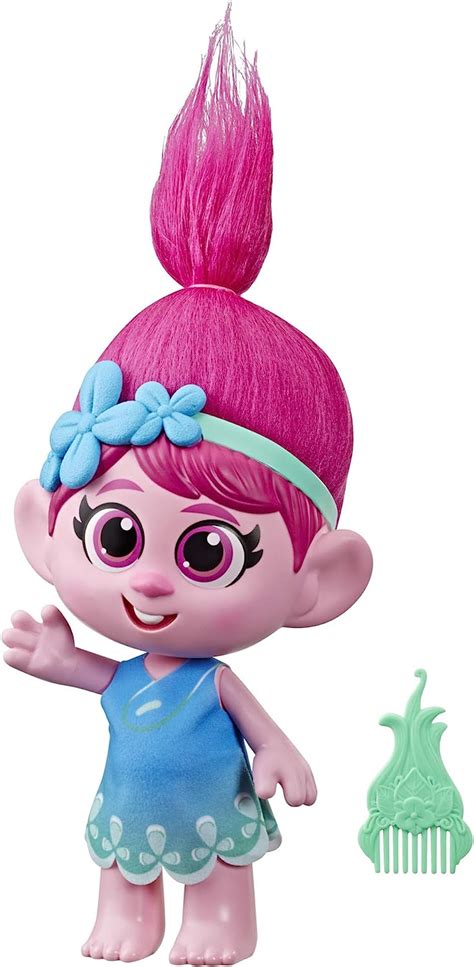 Dreamworks Trolls World Tour Toddler Poppy Doll With Removable Dress