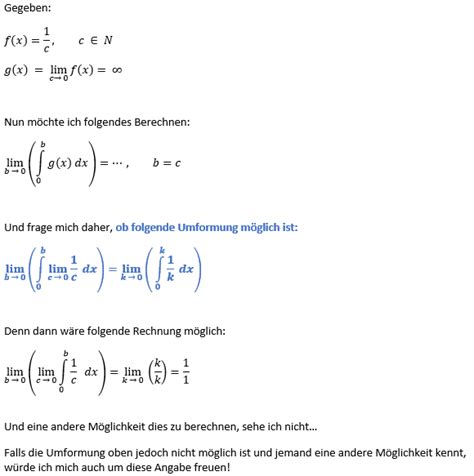 Die erfolgreiche lernsoftware, die auch an 431 schulen eingesetzt wird. Grenzwert (Limes) - Folgende Umformung möglich? (Mathe ...