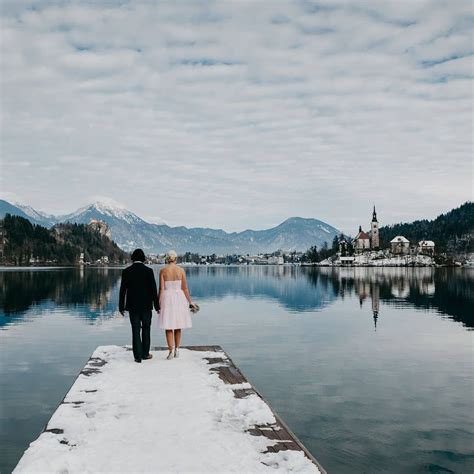 Winter Wedding At Lake Bled Weddinginslovenia Winterwedding