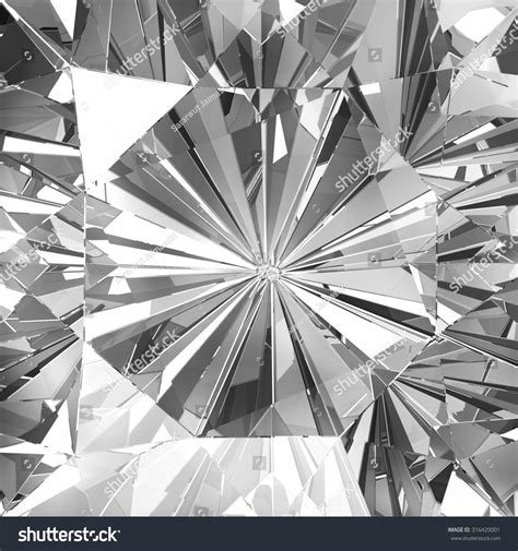 Realistic Diamond Texture Close Up 3d Illustration 316420001