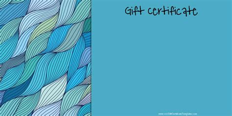printable gift certificate templates