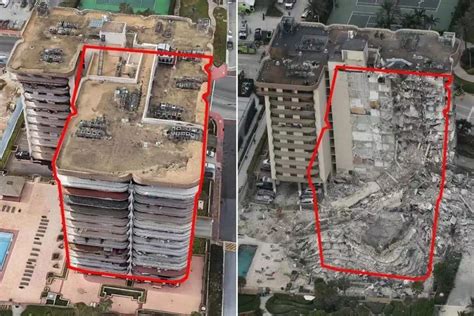 美国公寓楼坍塌前后对比凤凰网
