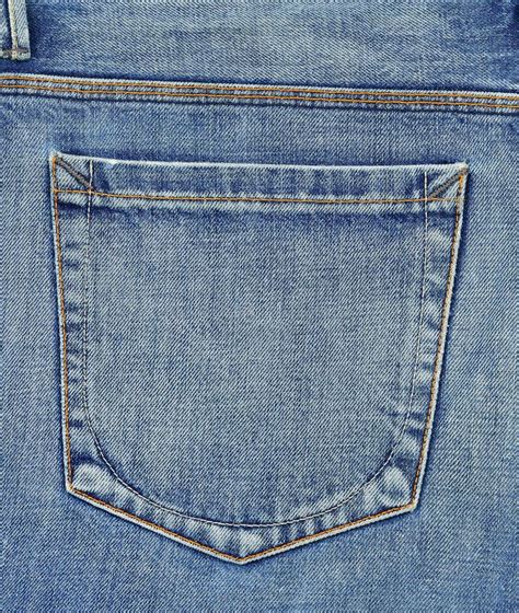 Back Pocket Of Jeans With Magnifying Glass Stock Image Image Of