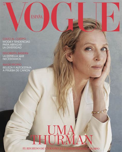 Uma Thurman For Vogue Magazine Spain March 2022 Hawtcelebs