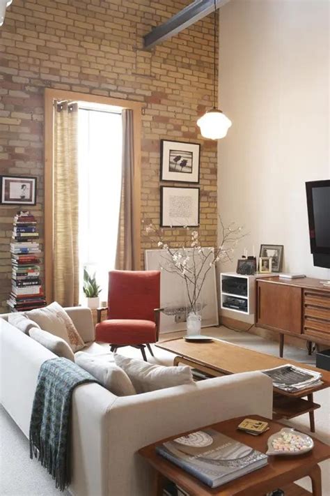 59 Cool Living Rooms With Brick Walls