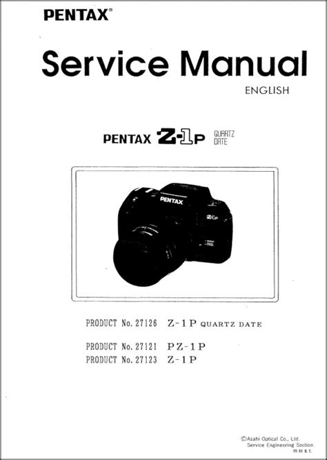 Product Details Pentax Z 1p And Pz 1p Service Manual Pentax