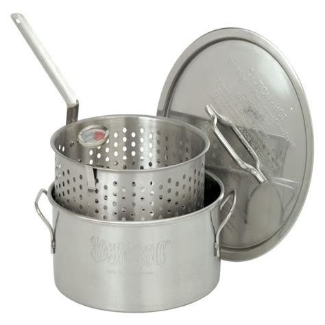 10 Quart Stainless Fry Potfish Cooker W Lid Thermometer