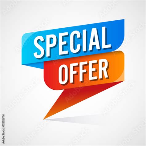Special Offer Banner Flat Design Vector Illustration Buy This Stock