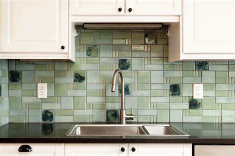 Aquila Pattern Kitchen Handmade Mid Century Modern Tile Backsplash