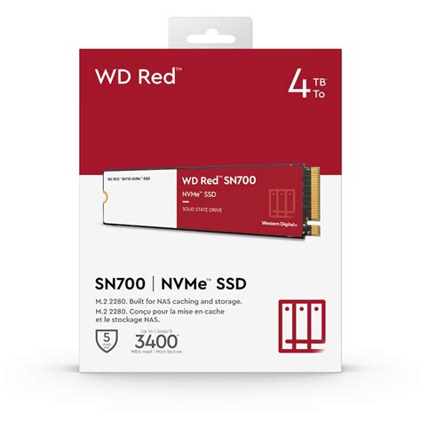 Wd Red Sn700 Nas Nvme Ssd 4 Tb M2 2280 Pcie 30 Cyberport