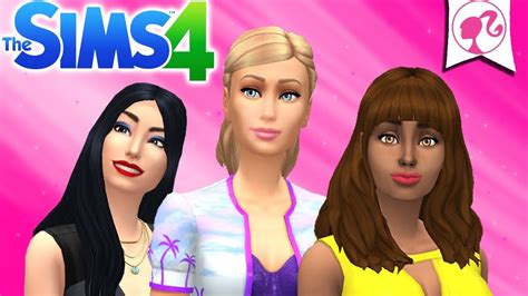 Barbies House The Sims 4 33 Cas Challenge Day 3 Doll Youtube