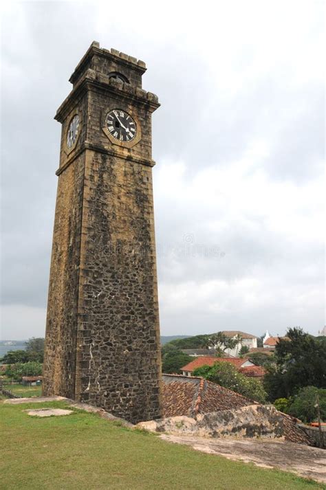 City Clock Tower In The Town Of Galle Stock Photo Image Of Port