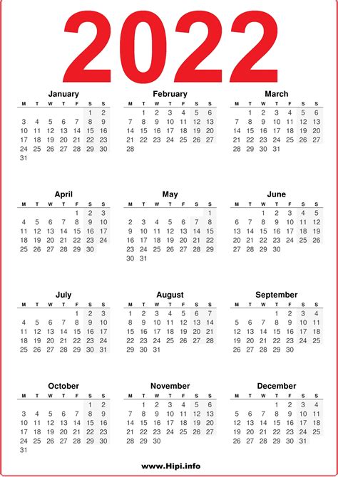 2022 Printable Calendar Uk United Kingdom Calendars