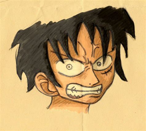 Angry Luffy In Colour By Piskomil On Deviantart