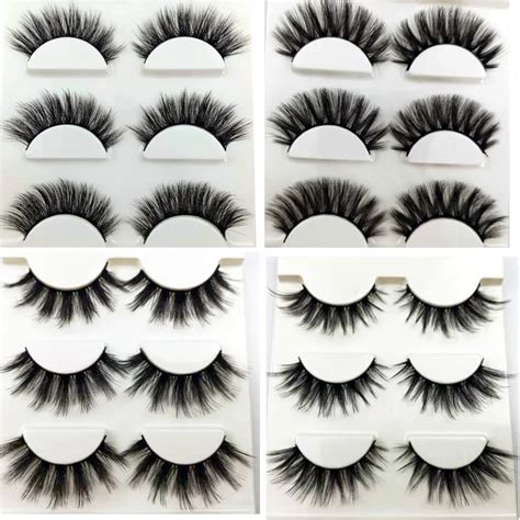 13 different styles sexy 100 handmade 3d mink hair beauty thick long false mink eyelashes fake