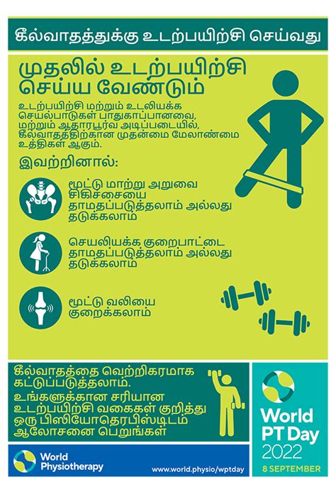 World Pt Day 2022 Posters Tamil World Physiotherapy