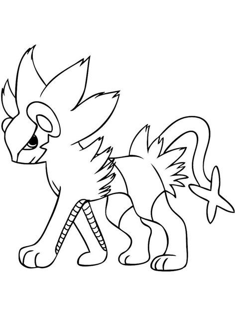 Luxray Pokemon Coloring Pages Free Printable The Best Porn Website