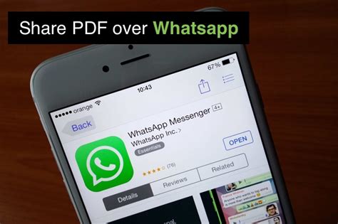 How To Send Pdf Documents Over Whatsapp On Iphone Ios Hacker