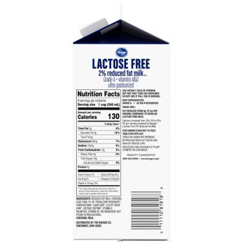 Kroger Lactose Free Calcium Enriched 2 Milk 12 Gal Qfc