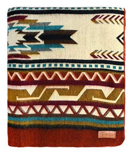 Ecuadane Large Southwestern Artisan Blanket Handmade In Ecuador Size 82