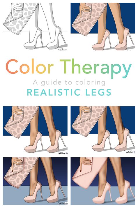 Color therapy, or chromotherapy, is a complementary therapy in which ailments are treated through the use of color. A Guide to Coloring Realistic Legs - Color Therapy in 2020 ...