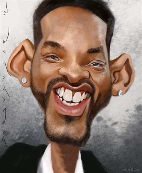 A Caricature Of A Smiling Man In A Suit