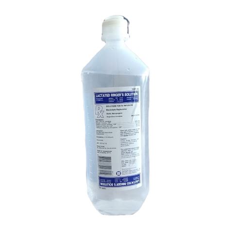 Lactated Ringers Solution 1000ml 1 Bottle Prescription Required