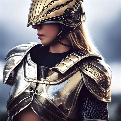 Warrior Women Joan Of Arc Blonde In Armor 1 By Das Wookie On