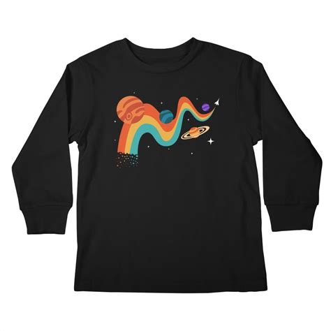Outer Space Adventure Kids Longsleeve T Shirt Sachpicas Artist Shop