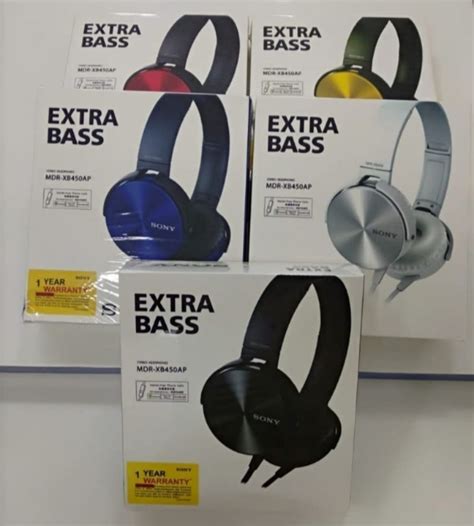 Sony Extra Bass Stereo Headphone Mdr Xb450ap With Mic And Box Packing He