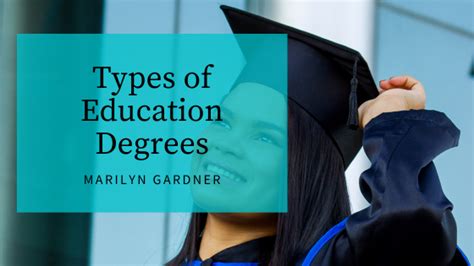 Types Of Education Degrees Marilyn Gardner Milton And Education