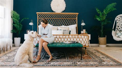 All of those wooden furniture pieces are dressed so beautifully alongside the you can still create a bohemian abode with a bout of glam attached to the vision. How to Design a Desert Glam Bedroom - Sunset Magazine