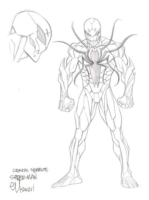 Venomverse Poison Spider Man Character Design Concept Art By Ed