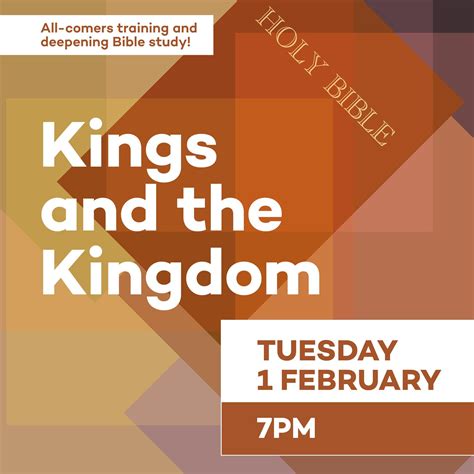 Kings And The Kingdom Bible Study February Kensington Temple