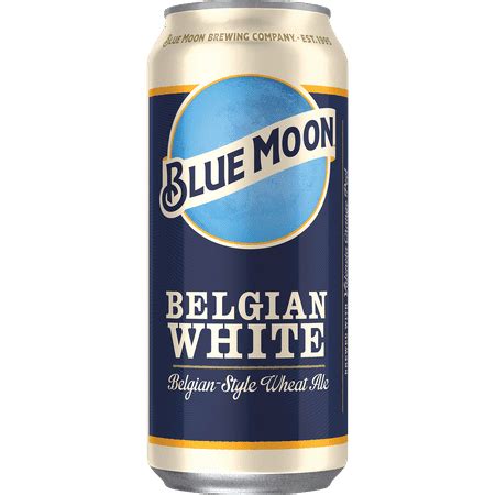 Blue Moon Belgian White Ale Beer, 4 Pack, 16 fl. oz. Cans, 5.4% ABV png image