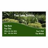Pictures of Landscape Business Cards