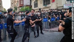 Istanbul Pride Parade Turkish Police Fire Tear Gas To Disperse Crowds